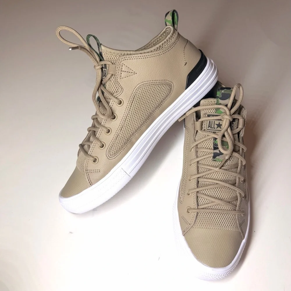 Converse Men’s Chuck Taylor All Star Ultra Low 'Khaki' Sneakers Size- 7 - Picture 4 of 10